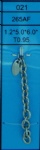 1.2mm hammered cable link chain weld