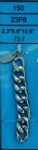 2.3mm Six Grinding Curb Chain Not Weld